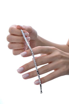 دستبند نقره زنانه 925 عیار Söğütlü Silver - کد 930931258