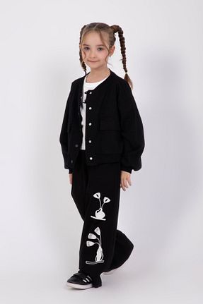 ست بالاتنه و پائین تنه مشکی بچه گانه بافتنی HAUSEkids - کد 930991388