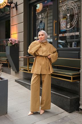 ست بالاتنه و پائین تنه سبز زنانه بافتنی LOCCO - کد 930929999
