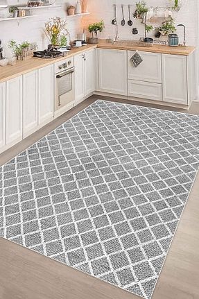 فرش آشپزخانه طوسی پلی استر Decomia Home - کد 930923818