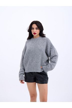 پلیور طوسی زنانه رگولار modaserdem - کد 930573562