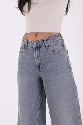 شلوار جین آبی زنانه پاچه گشاد RICHMOST - کد 930930659