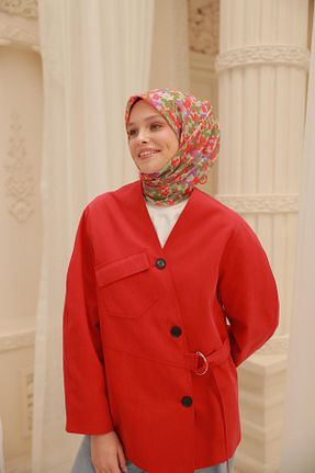 روسری قرمز پنبه ای Silk Home - کد 930472968