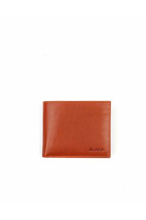کیف پول نارنجی مردانه چرم خالص Aka - کد 41220128