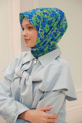 روسری آبی پنبه ای Silk Home - کد 930472974