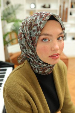 روسری سبز پنبه ای Silk Home - کد 891758814