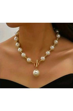گردنبند جواهر زنانه برنجی byozanyılmaz - کد 930966977