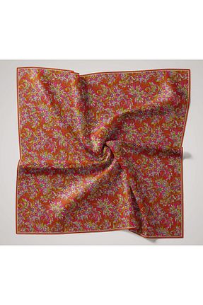 روسری نارنجی پنبه ای Silk Home - کد 930212161