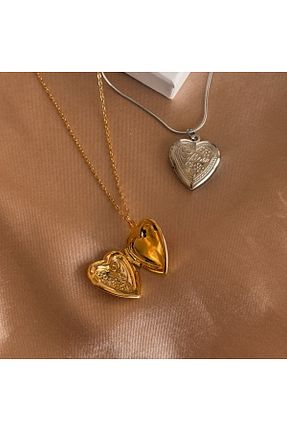 گردنبند استیل ( فولاد ) زرد زنانه استیل (فولاد) Nour Co - کد 930944813