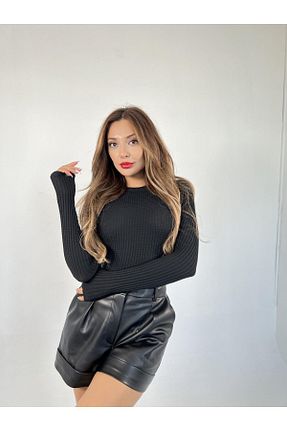 پلیور مشکی زنانه رگولار modaserdem - کد 930572870