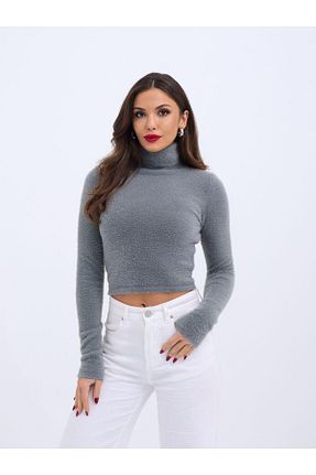 پلیور طوسی زنانه رگولار modaserdem - کد 930581570