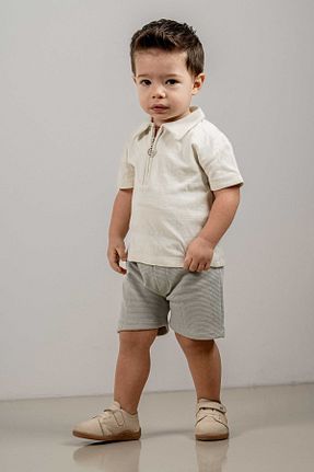 ست بالاتنه و پائین تنه سبز بچه گانه بافتنی bombe - کد 927629153