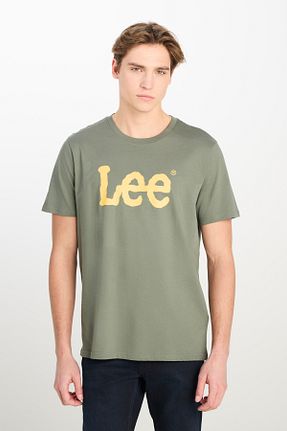 تیشرت خاکی مردانه رگولار Lee - کد 930974388
