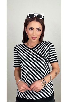 بلوز مشکی زنانه یقه هفت Lotus - کد 930972660
