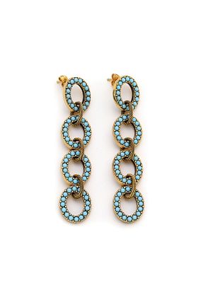 گوشواره جواهر طلائی روکش طلا Mon Reve - کد 930983352