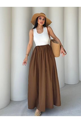 لباس قهوه ای زنانه بافتنی HARMONY GLOBAL - کد 930973200
