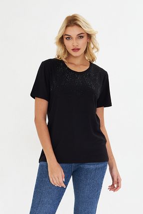 بلوز مشکی زنانه ساده MODA - کد 930995703
