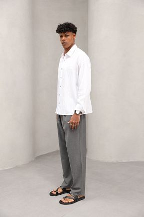 شلوار طوسی مردانه پنبه پلی استر The Champ Clothing - کد 930991858