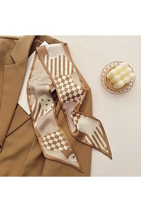 دستمال گردن بژ زنانه مخلوط پلی استر MAHLA - کد 930993108
