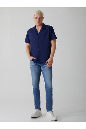 شلوار جین آبی مردانه پاچه تنگ Ltb - کد 98764841