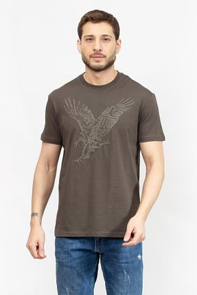 تیشرت مشکی مردانه یقه دوچرخه Armani Exchange - کد 931023983
