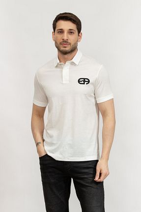 پولوشرت سفید مردانه Liyosel Emporio Armani - کد 806454637