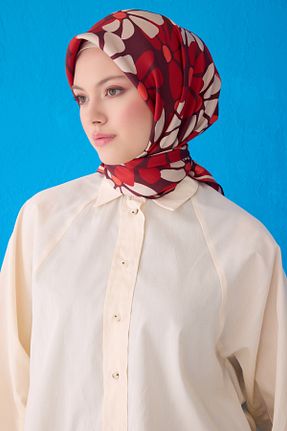 روسری رنگی کرپ ساتن ابریشم Belli - کد 927663620
