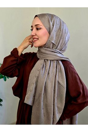 شال قهوه ای زنانه Kesik Elyaf Eyfel - کد 922872533