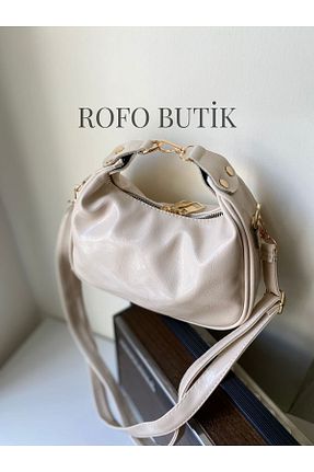 کیف دوشی بژ زنانه چرم مصنوعی RBH - کد 931005853