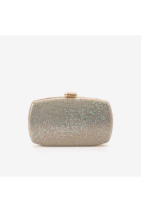 کیف مجلسی طلائی زنانه چرم مصنوعی ROUGE - کد 931034436
