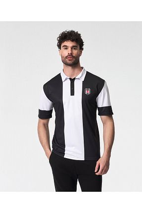 پولوشرت رنگی مردانه پنبه ای Beşiktaş - کد 931069778