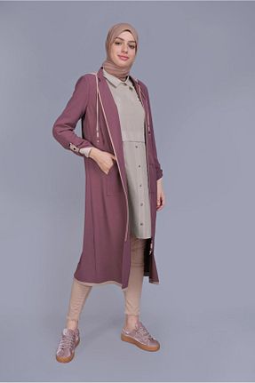 تونیک حجاب بژ زنانه پلی استر Alvina - کد 874940276