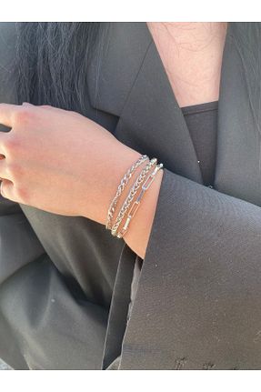 دستبند جواهر طوسی زنانه رودیوم Fiamoss - کد 931037716