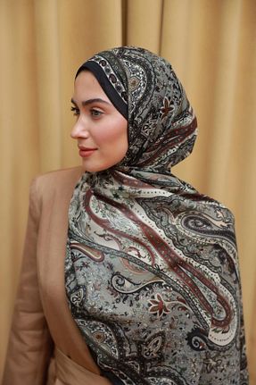 شال رنگی زنانه پنبه پلی استر İpekhan - کد 931134599