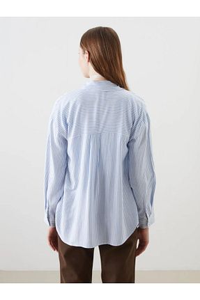 پیراهن آبی زنانه رگولار LC Waikiki - کد 931075436
