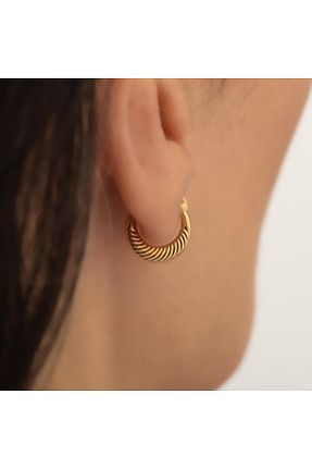گوشواره طلا زرد زنانه 14 عیار Bayar Gold - کد 930209225