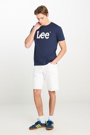 شلوارک و برمودا سفید مردانه رگولار Lee - کد 670411824