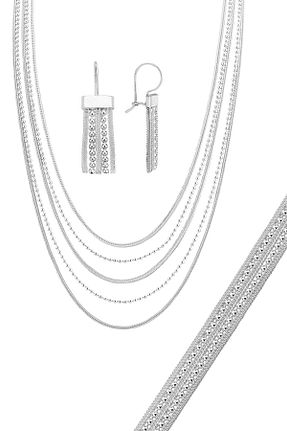 ست نقره زنانه زیرکن Söğütlü Silver - کد 906410821