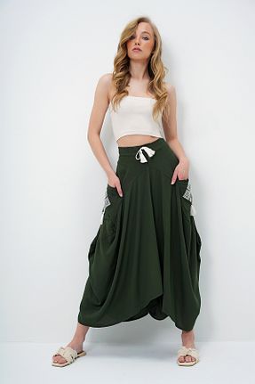 دامن خاکی زنانه بافتنی Trend Alaçatı Stili - کد 930998283