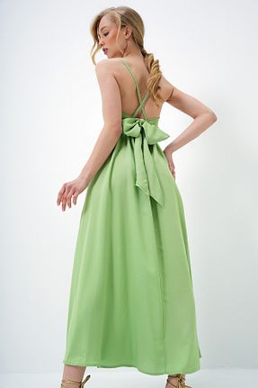 لباس سبز زنانه بافتنی Trend Alaçatı Stili - کد 930998097