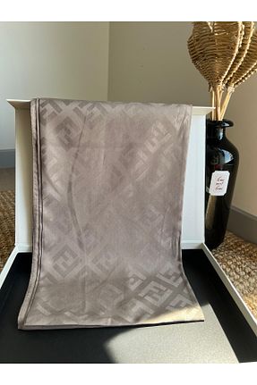روسری قهوه ای پنبه ای VaVscarfs - کد 931088758