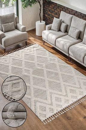 فرش بژ آنتی آلرژی SİMEREV HALI HOME CONSEPT - کد 858456715
