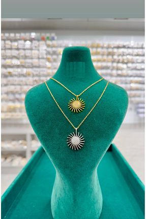 گردنبند استیل ( فولاد ) رنگی زنانه سنگ THULIA - کد 931095528