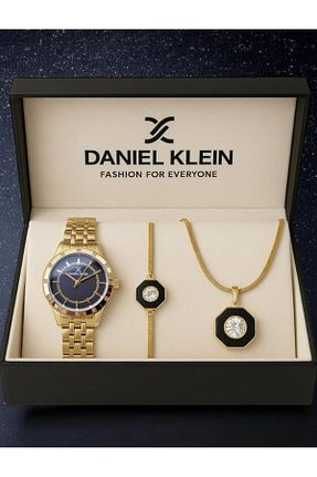 ساعت مچی زرد زنانه 36-40 میلی متر Daniel Klein - کد 253671208