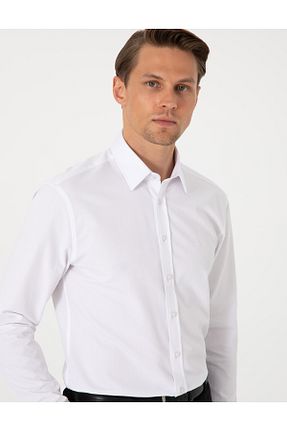 پیراهن سفید مردانه اسلیم فیت Pierre Cardin - کد 931135264