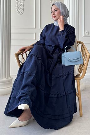 لباس حجاب سرمه ای زنانه رگولار InStyle - کد 931133898