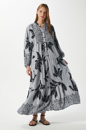 لباس حجاب طوسی زنانه رگولار Ritnice - کد 931146216