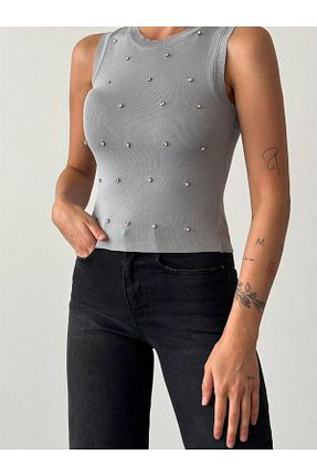 بلوز طوسی زنانه ساده Coral - کد 818173492