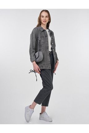 کت حجاب طوسی زنانه رگولار KYR - کد 931146490