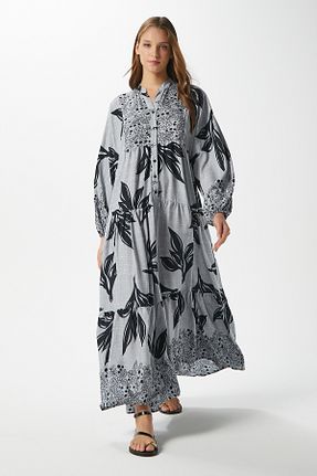 لباس حجاب طوسی زنانه رگولار Ritnice - کد 931146216